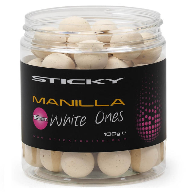 Pop Ups Sticky Manilla Blanco 16 mm - Tienda Carpfishing