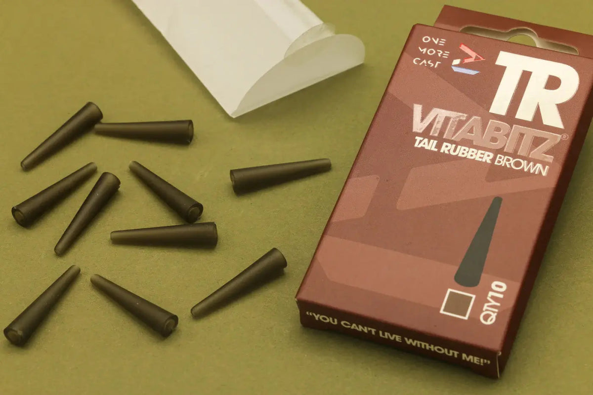 Tail Rubbers OMC Vitabitz Marrón - Tienda Carpfishing