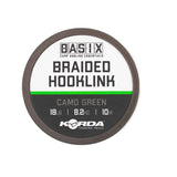 Trenzado Korda Basix Braided Camo Verde 10 m - Tienda Carpfishing